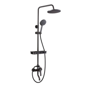 Herqona - Wall Mounted European Bath Shower System - Black