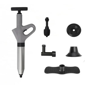 GajToys - 64cm Turbocharged Toilet Plunger with Pressure Barometer - Gray