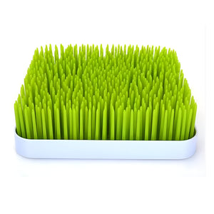 Pruchef - 23.4 cm Plastic Grass Style Baby Bottle Drying Rack with Tray - Green