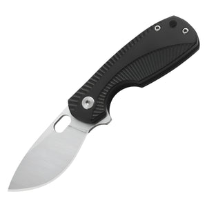 Herqona - 13cm Stainless Steel Compact Folding EDC Utility Knife – Black