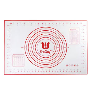 Pruchef- Silicone Baking Non Slip Dough Rolling Mat with Measurement- 60x40cm