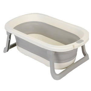 Toto Bubs - Collapsible Baby Bathtub with Non Slip Legs and Drain Hose - Grey