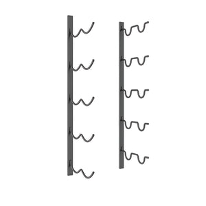 Bar Visor - 60cm  Iron Wall Mounted Wine Rack, Holds up to 10 Bottles - Black