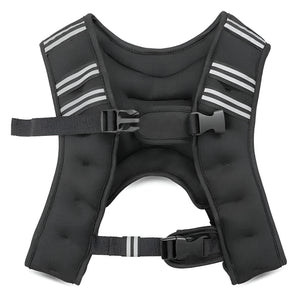 VolaFit - Iron Sand Adjustable Weighted Fitness Vest for Men & Women - Black