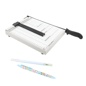 Nerdy Admin - A3 Metal Paper Cutter Trimmer Set For Home & Office Use - White