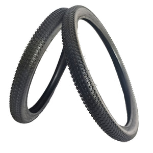 Herqona - 2 Pcs Puncture Resistant Rubber Bike Tire Set - Black