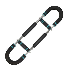 VolaFit - 2 Level Adjustable Steel Chest Expander Bar for Arm & Upper Body - Black