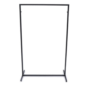 Pract Pack - 1.5x1.2m Single Pole Folding Clothes Rail - Black
