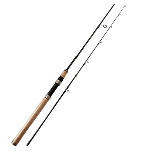 Herqona - 93cm Long Carbon Telescopic Portable Fishing Pole with Cork Grip - Black