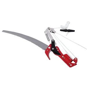 SuaTools - 55cm Telescopic Tree Pruner, Extendable Pruning Saw Head Steel Blade - Red