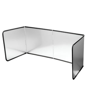 Pruchef - 76x29.5x30cm Oil & Grease Splatter Guard for Stove or Cooktop – Silver