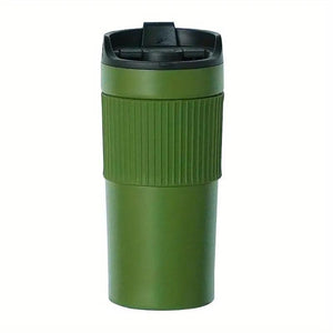 Pruchef - Double Wall Travel Coffee Press Set 473ml - Army Green