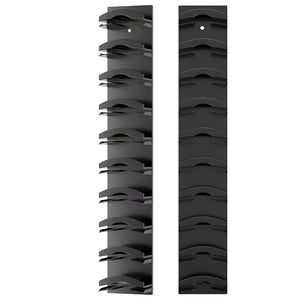 Pract Pack - 2 Pcs Wall Mounted Hat Organizer Rack with Strong Adhesive - Black