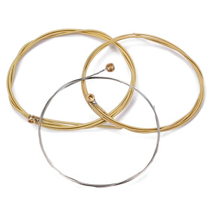 GajToys - 11.4x10.5cm Soft Touch Brass Acoustic Strings for Beginners - Brass