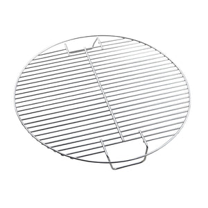 Pruchef - 44.5 cm Round Iron Fire Pit Grate for Outdoor Cooking - Grey
