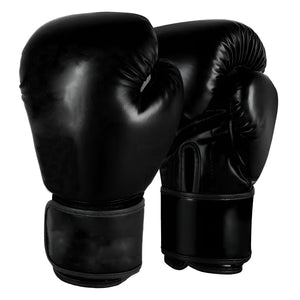 VolaFit -  1 Pair PU Boxing Punching Gloves for Men & Women - Black
