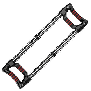 VolaFit - 2 Way Adjustable Steel Chest Expander Bar Workout Equipment - Black