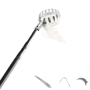 Herqona - Stainless Steel Telescopic Fruit Picker Tool with Accessories - Silver