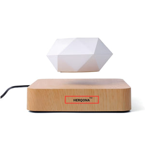 Herqona - 360 Degrees Rotation Magnetic Floating Flowerpot - White