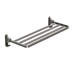 Pract Pack - Clothes Washing Line, Foldable Aluminum Wall Mounted Clothes Drying Rack