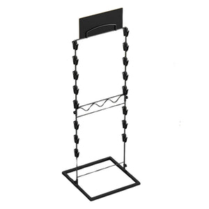 Pract Pack - 32 Clips Countertop Chip Rack Display Retail Stand - Black