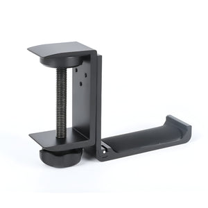 GajToys - 3 cm Multifunctional Aluminum Foldable Under Desk Headphone Holder - Black