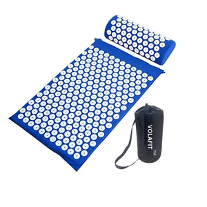 VolaFit - Acupressure Yoga Mat and Pillow Set for Pain Relief and Muscle Relaxation