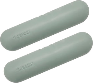 VolaFit - 2Pcs Non Slip Cast Iron Dumbbells Bars for Women Workout - Mint Green