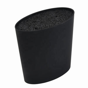 Pruchef - Universal Knife Block and Utensil Holder - Oval Cylinder - Black Default Title