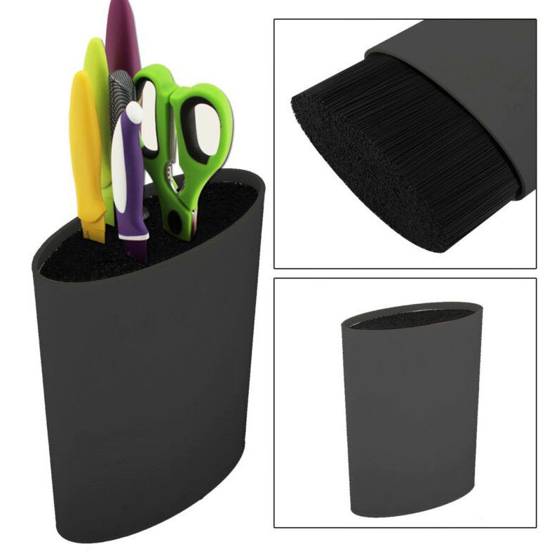 Pruchef Universal Knife Block and Utensil Holder Oval Cylinder B