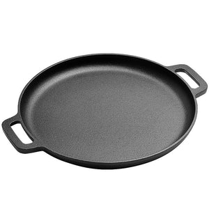 Pruchef - Heavyweight Round Cast Iron Griddle Skillet Pan - 30cm Diameter Default Title