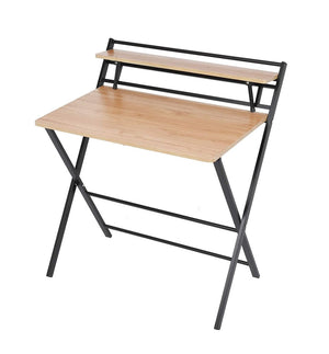 Nerdy Admin - 2 Tier Folding Study Desk Table & Gaming/Computer Workstation Default Title