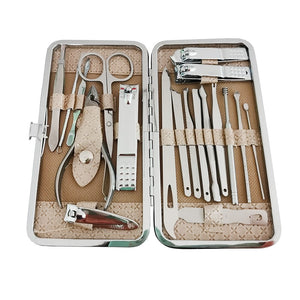 Melika Brands - 19 PCS Nail Clippers Set Stainless Steel Nail Scissors Cutter Default Title