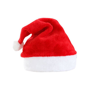 Melika Brands - Christmas Santa Holiday Plush Unisex Hat - Red Default Title