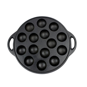 Melika Brands - Cast Iron Takoyaki Maker Balls Pan 18cm - Black Default Title