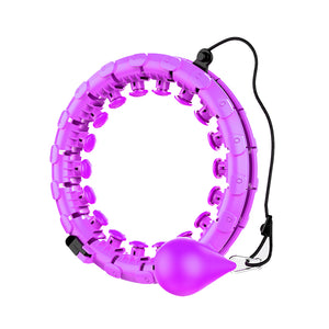 VolaFit - Smart Weighted Hoola Hoop with Gravity Ball for Exercise - Purple Colour