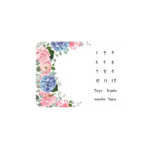 Toto Bubs - Baby Monthly Milestone Blanket - Floral Newborn 12 Month Blanket - Multi-color