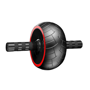 VolaFit- 3Pieces Ab Roller Wheel with Mat, Exercise Home Gym Equipment - Black