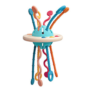 TugoPlay - Pull String Learning Ropes with Bubble Fidget Sensory Toy for Toddlers - Muli-Colour