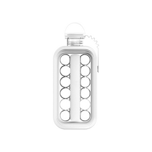 Pruchef - 2 in 1 Bottle Round Ice Cube Mold - White