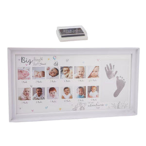 Toto Bubs - Baby Monthly Milestone 13 Picture Frame, Hand and Footprint Kit