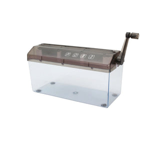 Nerdy Admin- A4 /A6 Manual Hand Paper Shredder 25cm Document File Straight Cutting Tool- Black