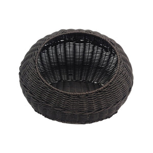 WigWagga - Washable Rattan Cat Basket Bed- Coffee