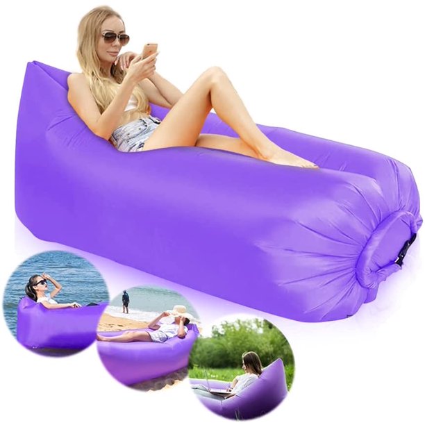 Canapé Gonflable Adulte PVC épais - Pour Intérieur Et Extérieur - Lounge, Transat - Gonflage Rapide - Neuf