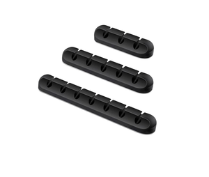Admin Self Adhesive Silicone Cable Management Clips - 3 Piece Set