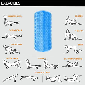 VolaFit - Foam Roller for Yoga Muscles Back Exercise - 60cm x 15cm