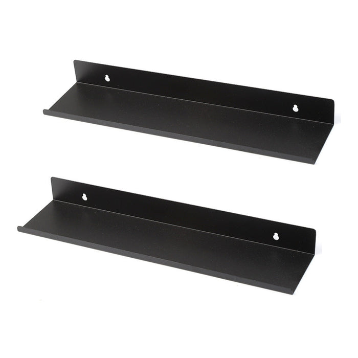 Pract Pack - 2 Pcs Wall Mount Floating Shelves - Black