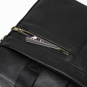 Volamor - Leather Messenger Laptop Bag for Men's 39x7x28cm - Black