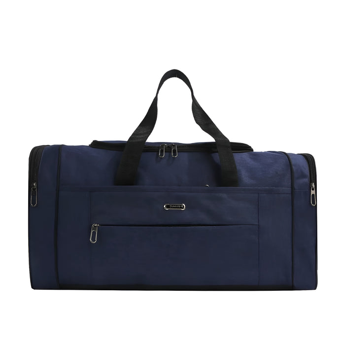 Pract Pack -  70L Capacity Foldable Travel Luggage Duffel Bag with Shoulder Strap – Blue