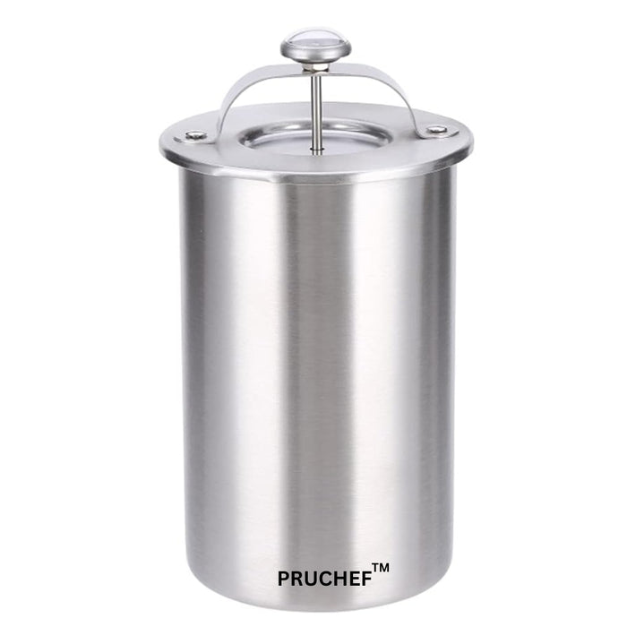 Pruchef - 16cm Stainless Steel Ham Press Maker with Thermometer - Silver